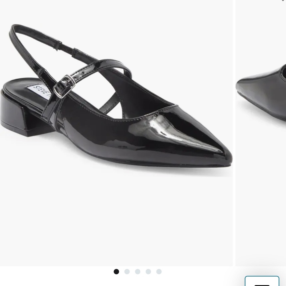 Steve Madden Black Flats with Pointed Toe